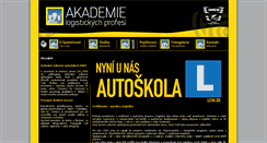 Desktop Screenshot of akademielogistiky.cz